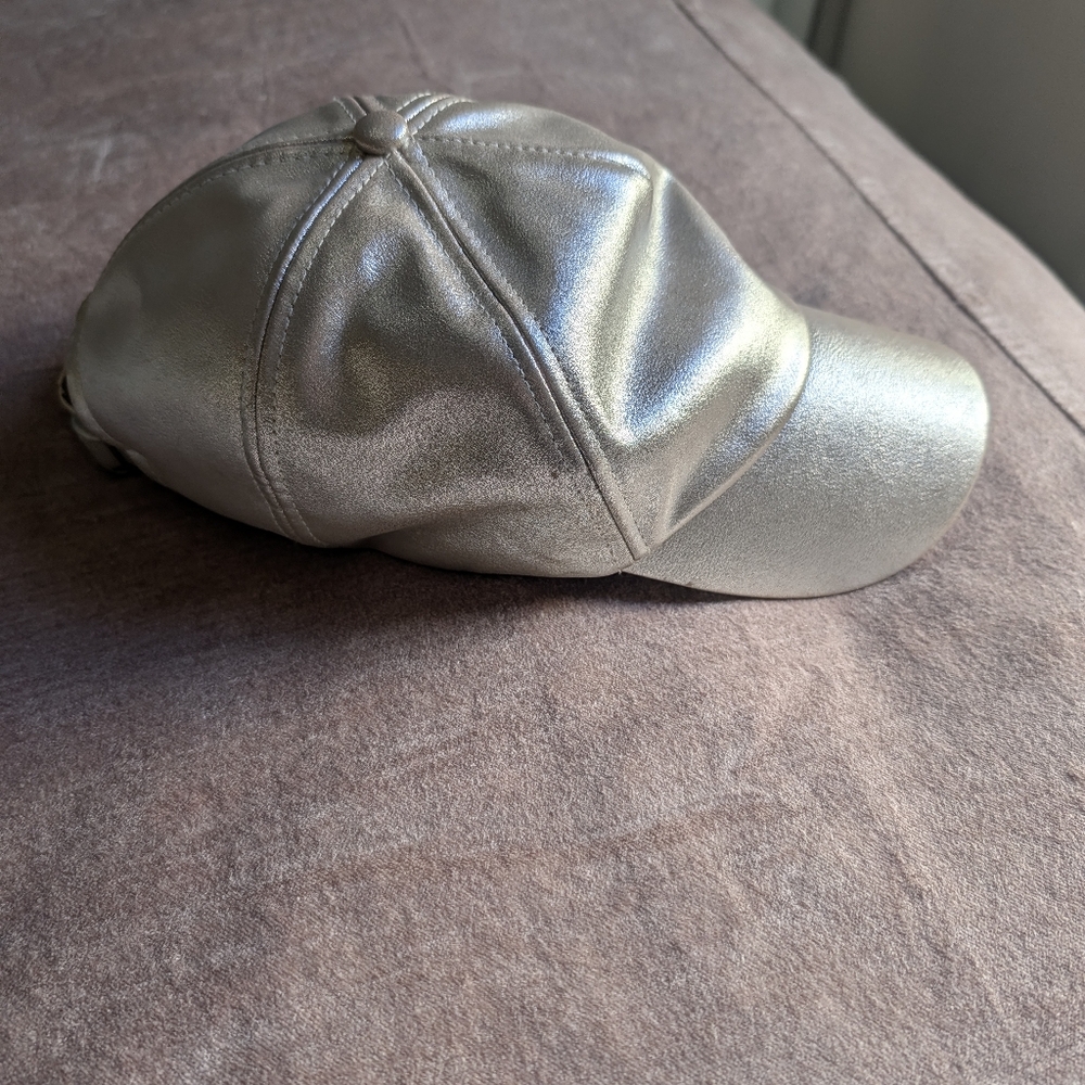 Pink Metallic Baseball Cap